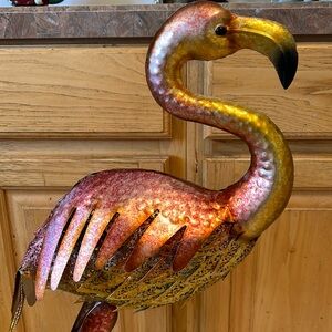 Flamingo 🦩 metal whimsical statue